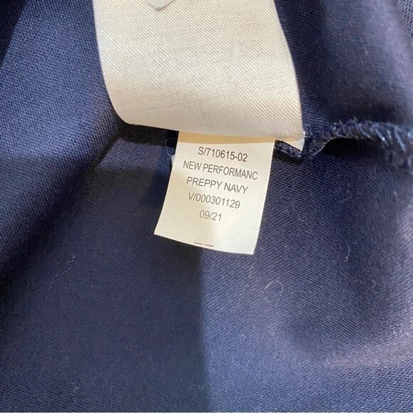 Banana Republic NWT Preppy 1/4 Zip Navy Performance Long Sleeve Shirt Size S - Picture 5 of 13